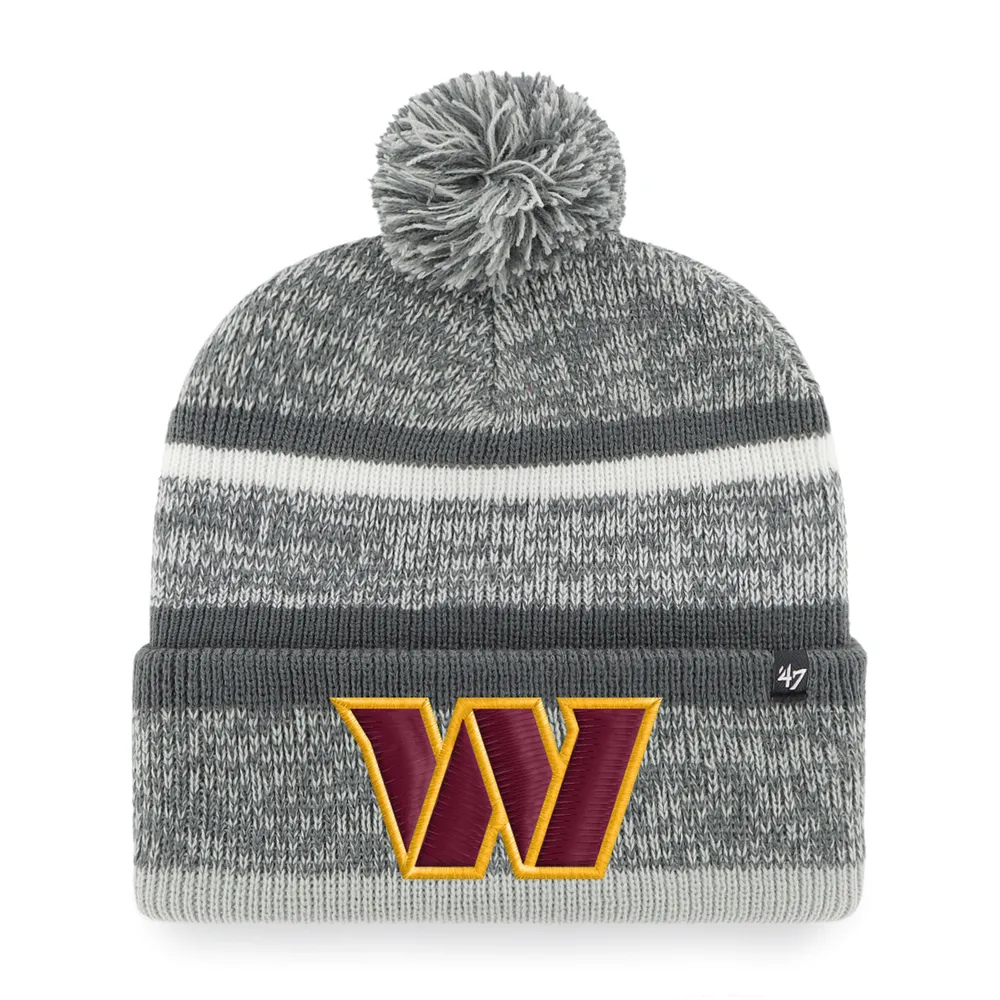 Lids Washington Commanders New Era Repeat Cuffed Knit Hat with Pom