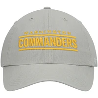 Casquette réglable '47 Washington Commanders Script Clean Up pour homme, gris