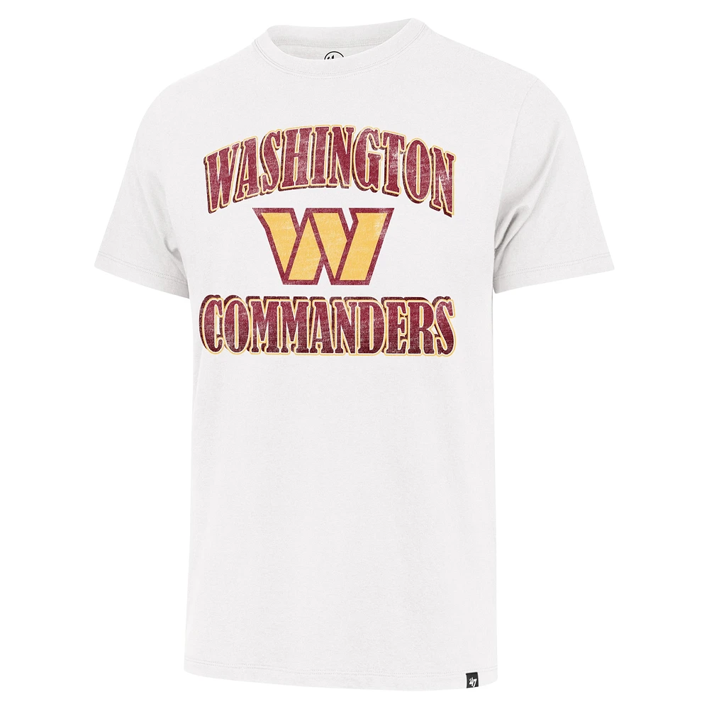 Men's '47 White Washington Commanders Overrun Franklin T-Shirt