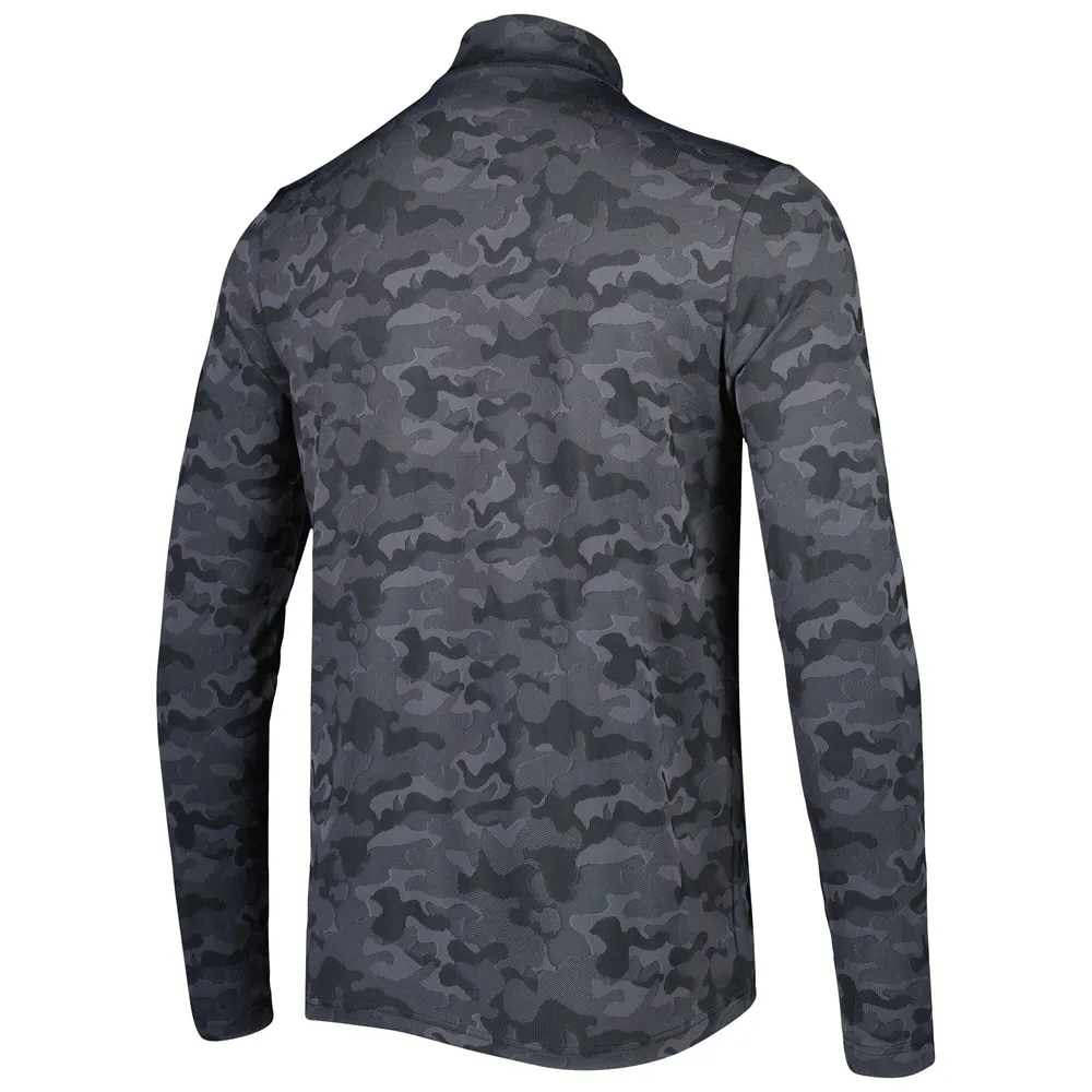 Sweat-shirt zippé quart de tour Antigua Black Washington Commanders Brigade pour homme