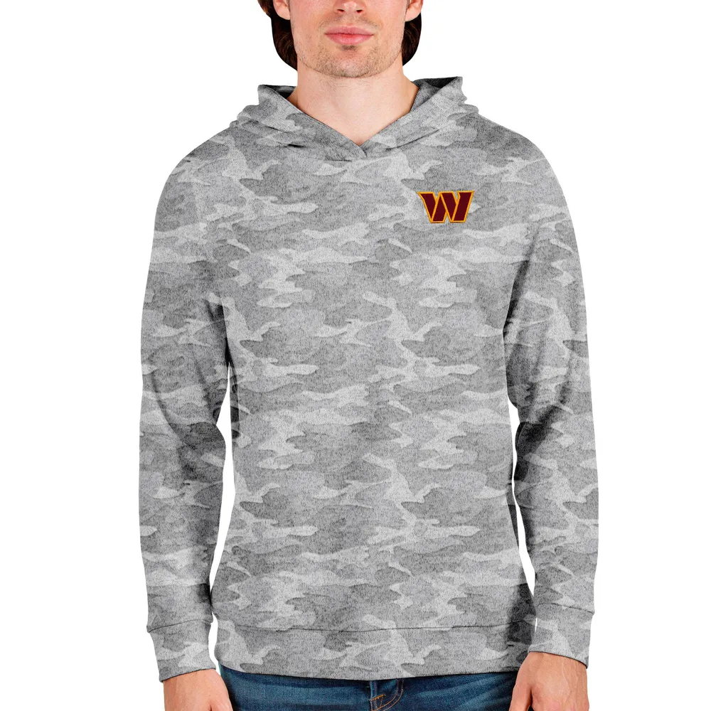 Men's Antigua Black Washington Commanders Victory Pullover Hoodie Size: Small