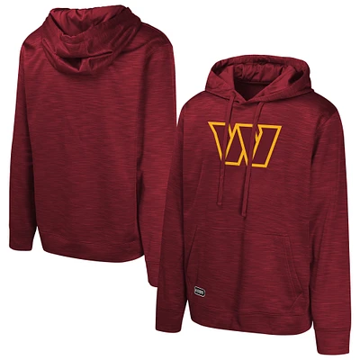 Men's Burgundy Washington Commanders Streak Fleece Pullover Hoodie