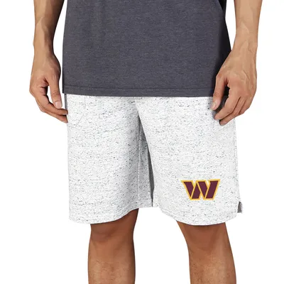 Washington Commanders Concepts Sport Logo Throttle Knit Jam Shorts - White/Charcoal