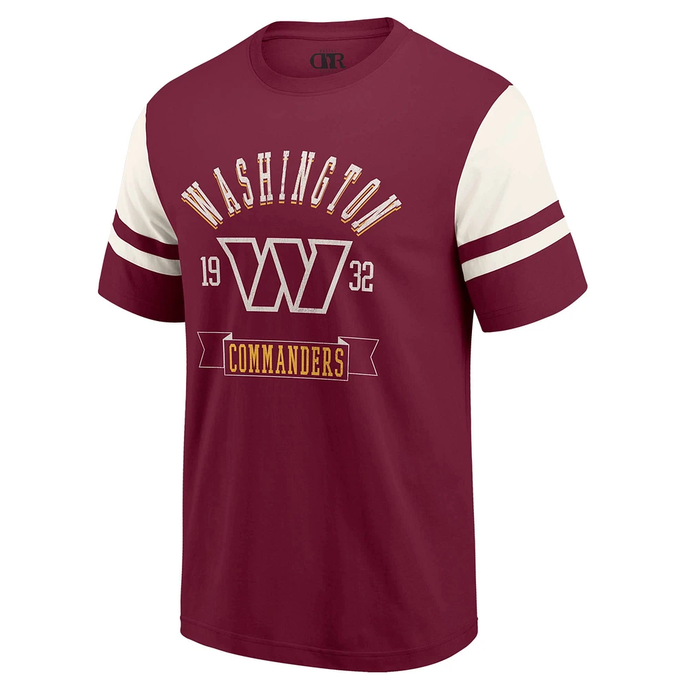 T-shirt de football pour homme Darius Rucker Collection by Fanatics Bordeaux Washington Commanders