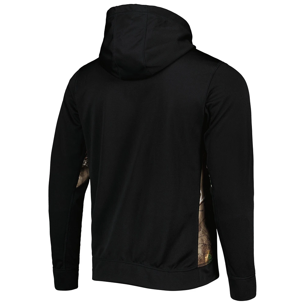 Dunbrooke Black/Realtree Camo Washington Commanders Decoy Tech Veste entièrement zippée pour homme