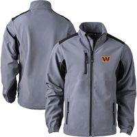 Men's Dunbrooke Charcoal Washington Commanders Softshell Fleece Full-Zip Jacket