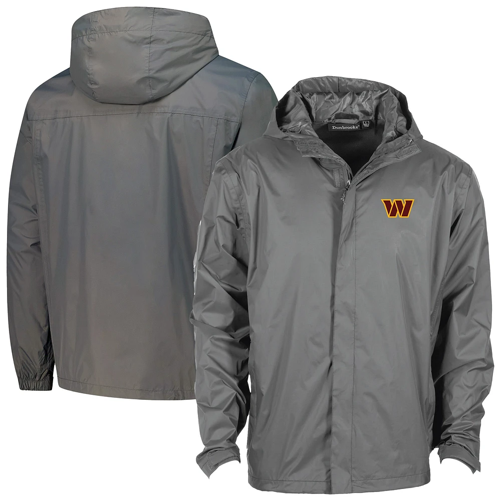 Veste à capuche zippée et imperméable Dunbrooke Graphite Washington Commanders Tropic pour homme