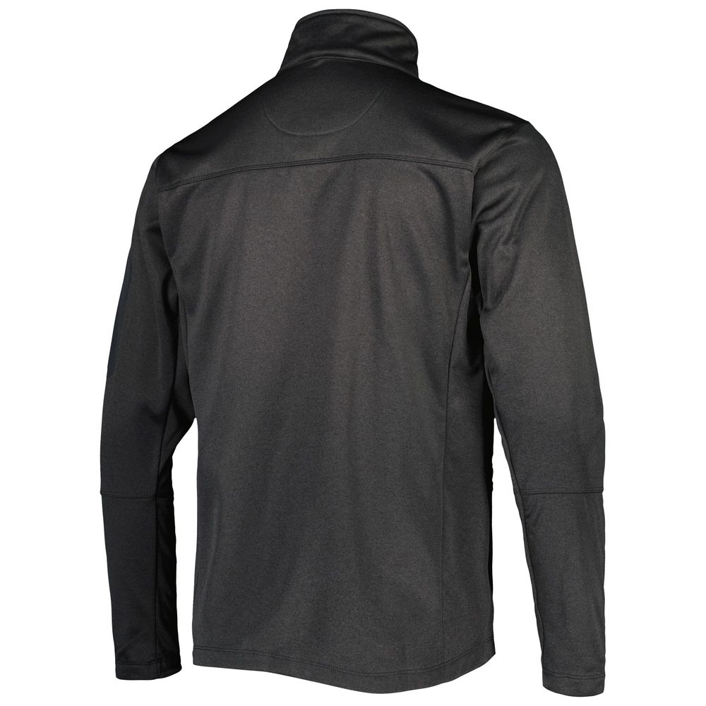 Men's Dunbrooke Heather Black Washington Commanders Freestyle Coated Tech Fleece Full-Zip Jacket