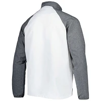 Dunbrooke White Washington Commanders Hurricane Raglan Veste coupe-vent entièrement zippée pour homme