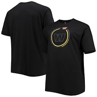 Men's Fanatics Black Washington Commanders Big & Tall Color Pop T-Shirt