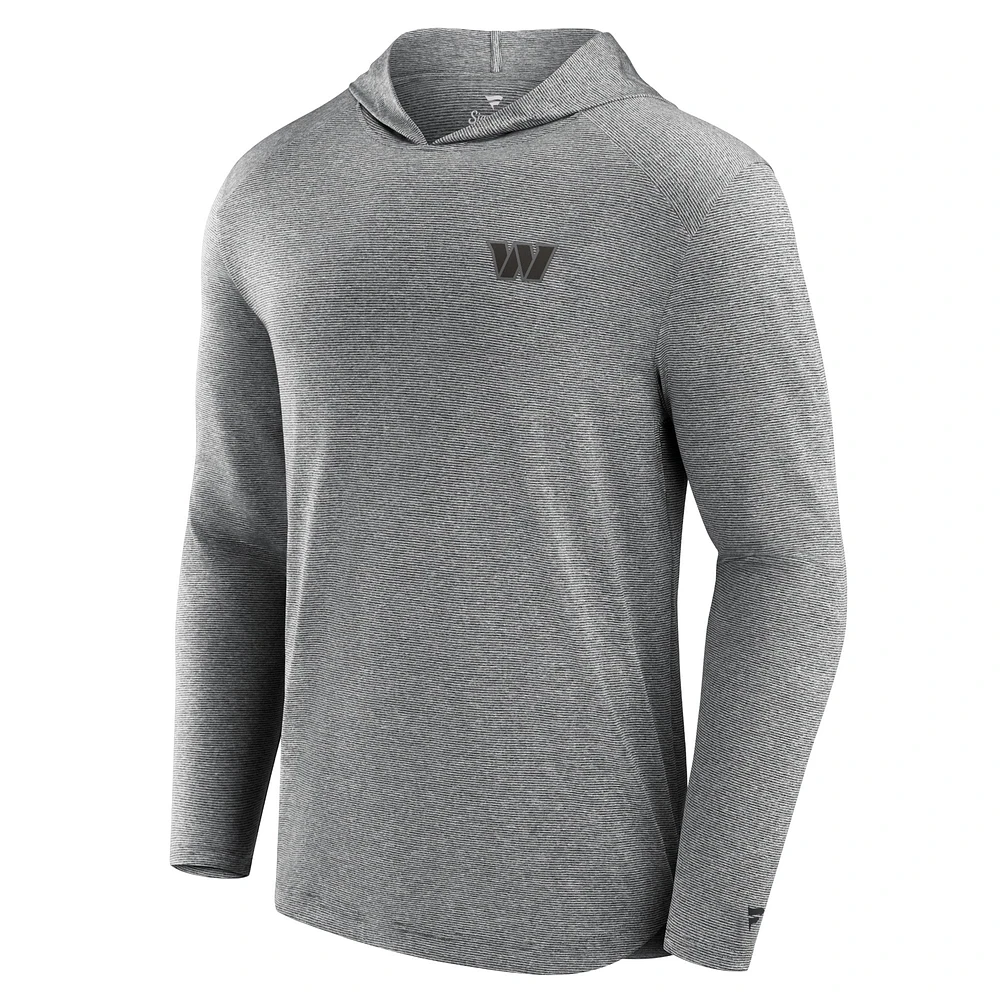 Men's Fanatics Black Washington Commanders Front Office Tech Lightweight Hoodie T-Shirt