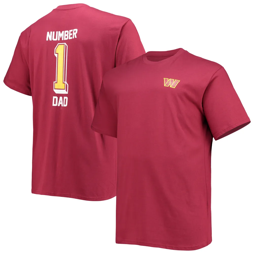 Fanatics Men's Cardinal Arizona Cardinals #1 Dad T-Shirt