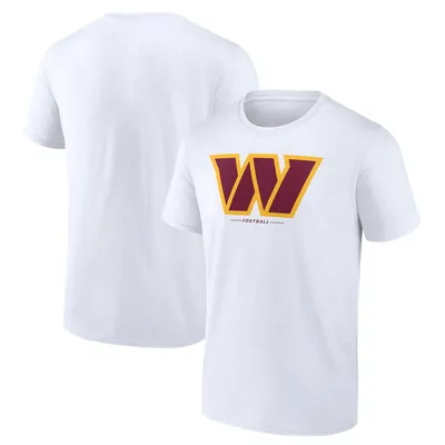 Washington Commanders Fanatics Branded Logo Team Lockup T-Shirt - White