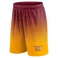 Men's Fanatics Burgundy/Gold Washington Commanders Ombre Shorts