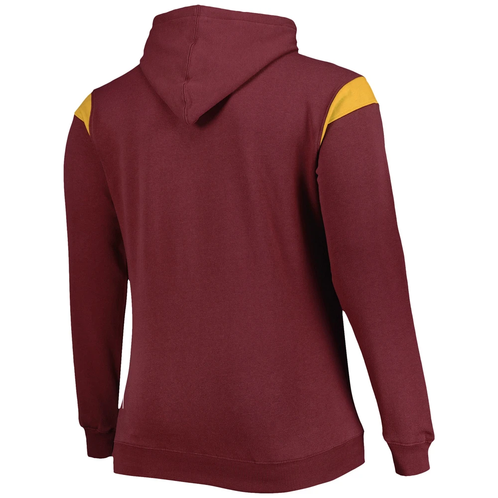 Sweat à capuche Fanatics bordeaux Washington Commanders Big & Tall Call the Shots pour hommes