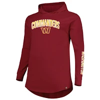 Sweat à capuche Fanatics pour hommes bordeaux Washington Commanders Big & Tall Front Runner