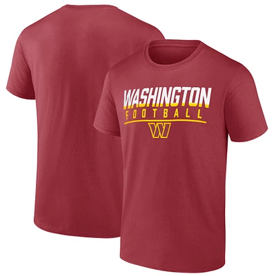 T-shirt bordeaux Washington Commanders Fanatics pour hommes