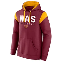 Sweat à capuche Fanatics bordeaux Washington Commanders Call The Shot pour hommes