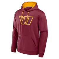 Men's Fanatics Burgundy Washington Commanders Defender Pullover Hoodie