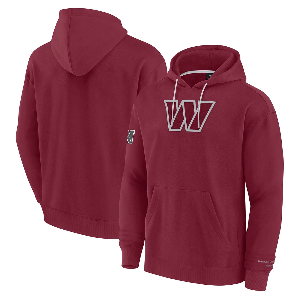 Sweat à capuche en polaire Washington Commanders Elements Pace Bordeaux Fanatics pour hommes