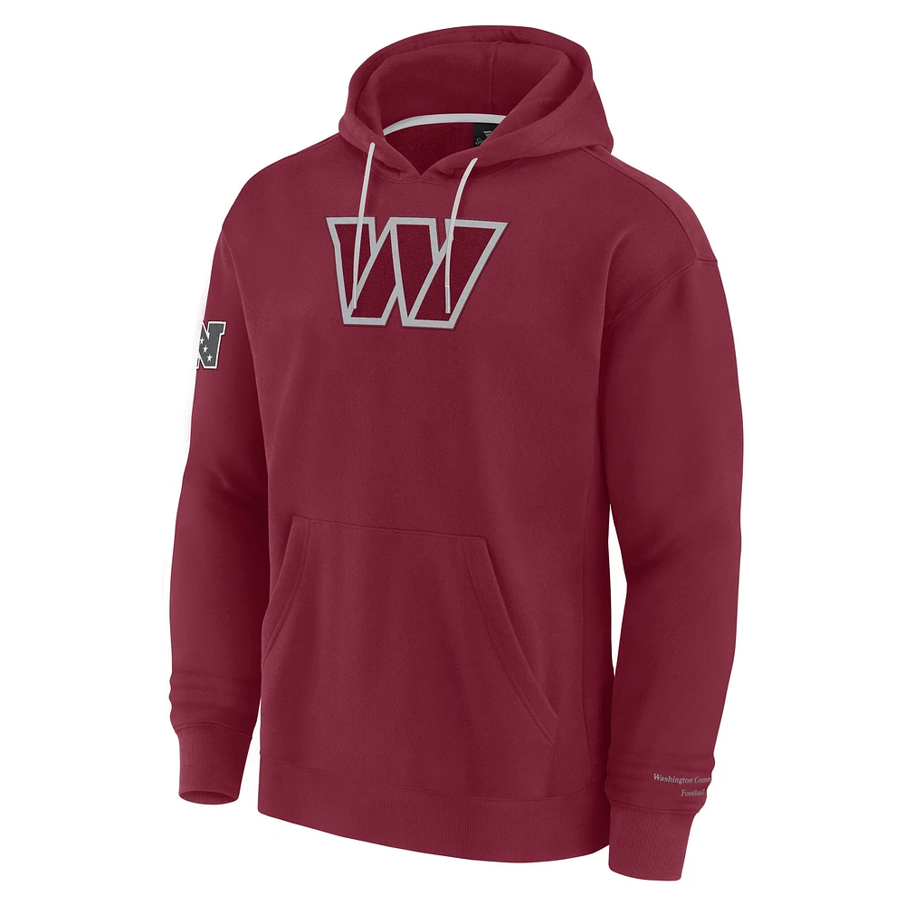 Men's Fanatics Burgundy Washington Commanders Elements Pace Fleece Pullover Hoodie