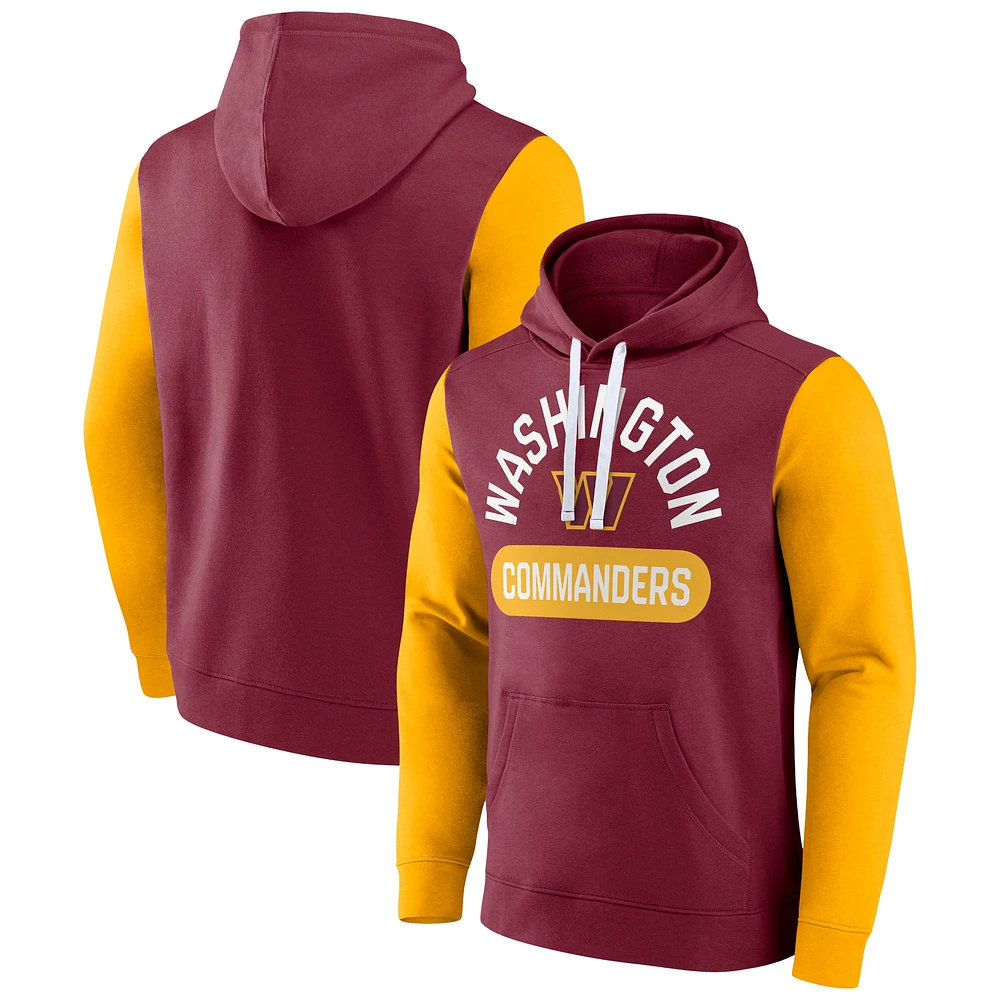 Sweat à capuche extra point bordeaux pour homme Fanatics Washington Commanders