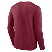 Men's Fanatics Burgundy Washington Commanders Go the Distance - Long Sleeve T-Shirt