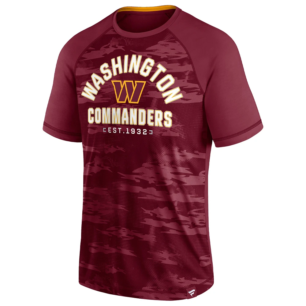 Men's Fanatics Burgundy Washington Commanders Hail Mary Raglan T-Shirt