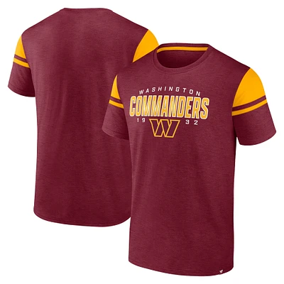 Men's Fanatics Burgundy Washington Commanders Old School Play Slub T-Shirt