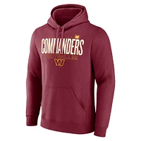Men's Fanatics Burgundy Washington Commanders Pylon Outline Pullover Hoodie