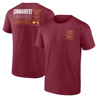 T-shirt Fanatics bordeaux Washington Commanders Repeat Stats pour hommes