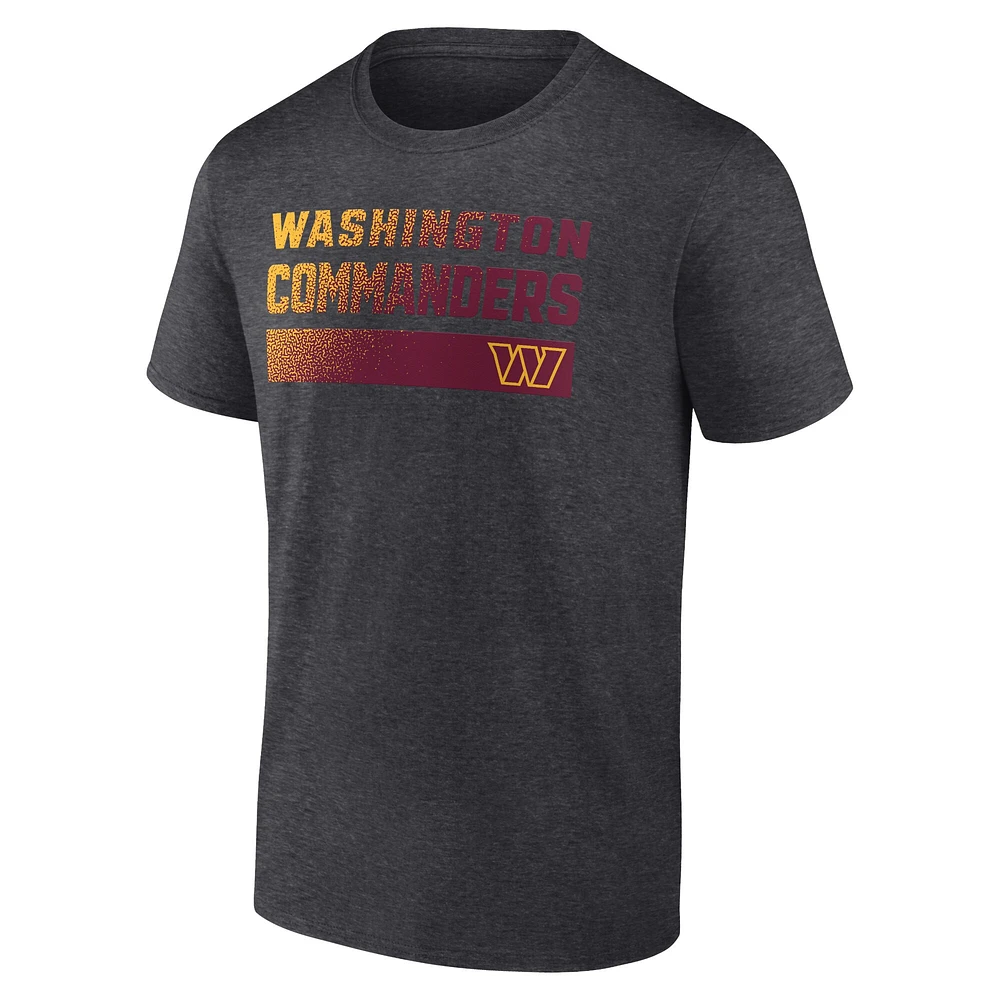 T-shirt Fanatics Charcoal Washington Commanders pour hommes