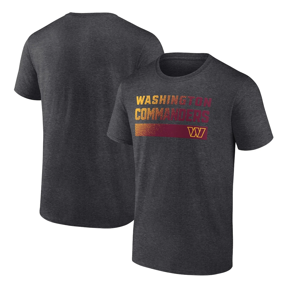 T-shirt Fanatics Charcoal Washington Commanders pour hommes