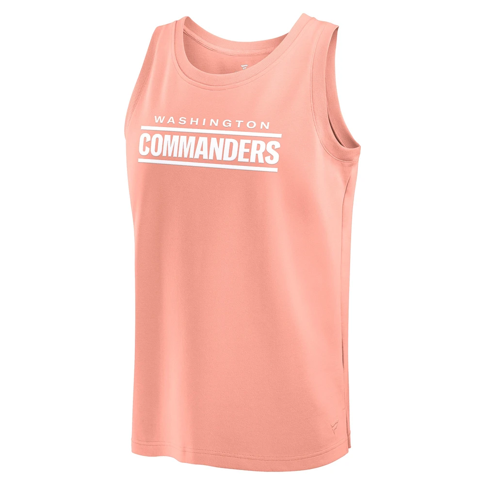 Men's Fanatics Coral Washington Commanders Elements Tank Top