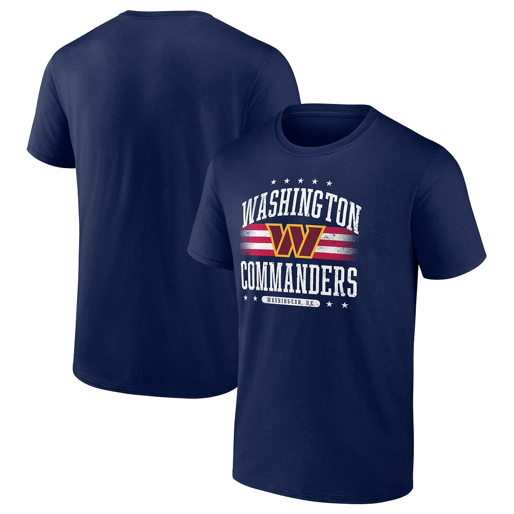 T-shirt Americana Fanatics Navy Washington Commanders pour hommes