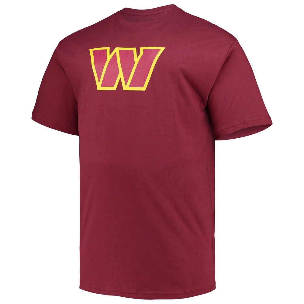Men's Fanatics Terry McLaurin Burgundy Washington Commanders Big & Tall Player Name Number T-Shirt