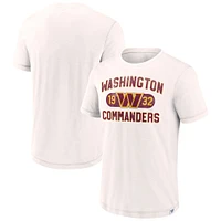 Men's Fanatics White Washington Commanders Act Fast T-Shirt