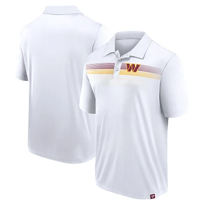 Polo blanc Interlock Fanatics pour hommes Washington Commanders Victory For Us