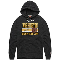 Sweat à capuche tri-blend charbon de bois avec nom et numéro pour homme des Washington Commanders, hommage Sean Taylor