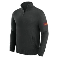 Pull zippé à quart de tour pour homme J. Palmer Black Washington Commanders