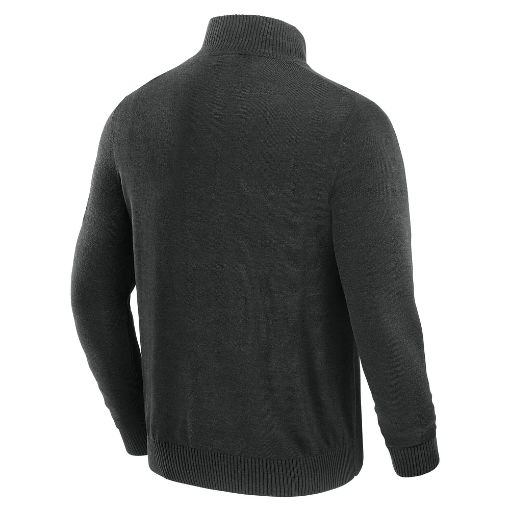 Pull zippé à quart de tour pour homme J. Palmer Black Washington Commanders