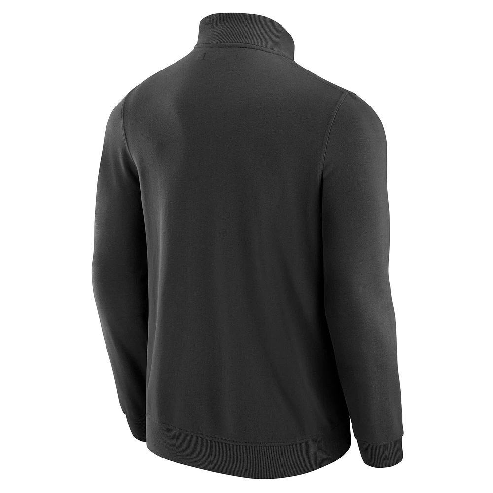 Men's J. Palmer Black Washington Commanders QB1 Full-Zip Sweatshirt