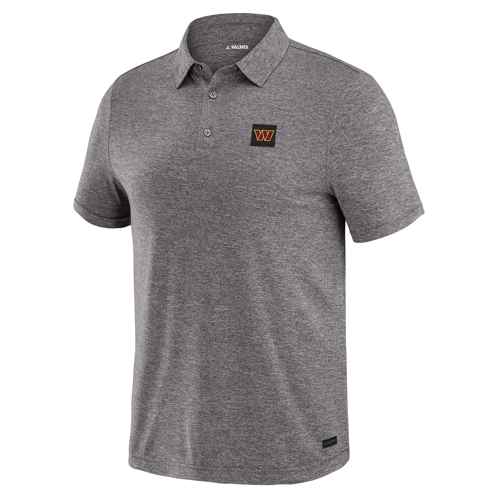 Men's J. Palmer Gray Washington Commanders Four Down Polo