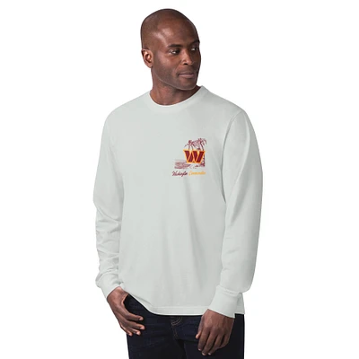 Men's Margaritaville Gray Washington Commanders It's Five O'Clock Somewhere Long Sleeve T-Shirt