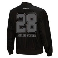 Men's Mitchell & Ness Darrell Green Black Washington Commanders Ageless Wonder Full-Zip Jacket