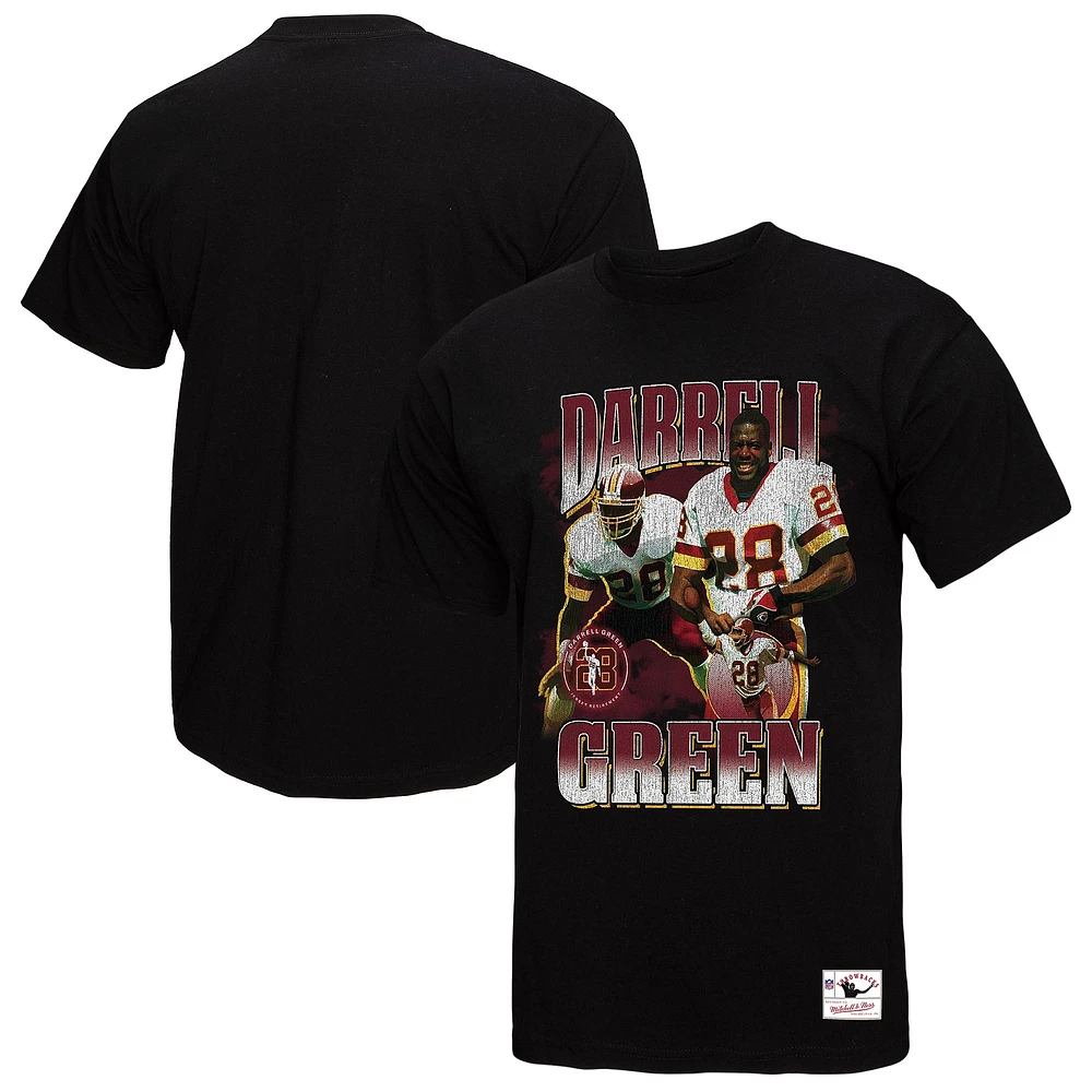 T-shirt graphique pour homme Mitchell & Ness Darrell Green Black Washington Commanders