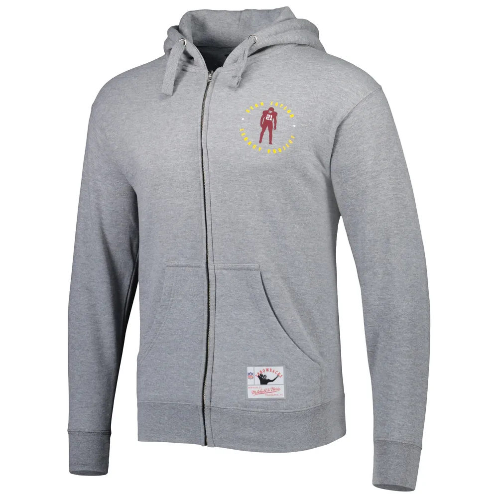 Men's Mitchell & Ness Gray Washington Commanders Sean Taylor Legacy Project Full-Zip Hoodie Jacket