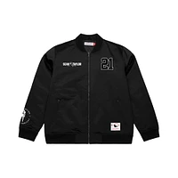 Veste aviateur entièrement zippée pour homme Mitchell & Ness Sean Taylor avec nom et numéro Washington Commanders noir