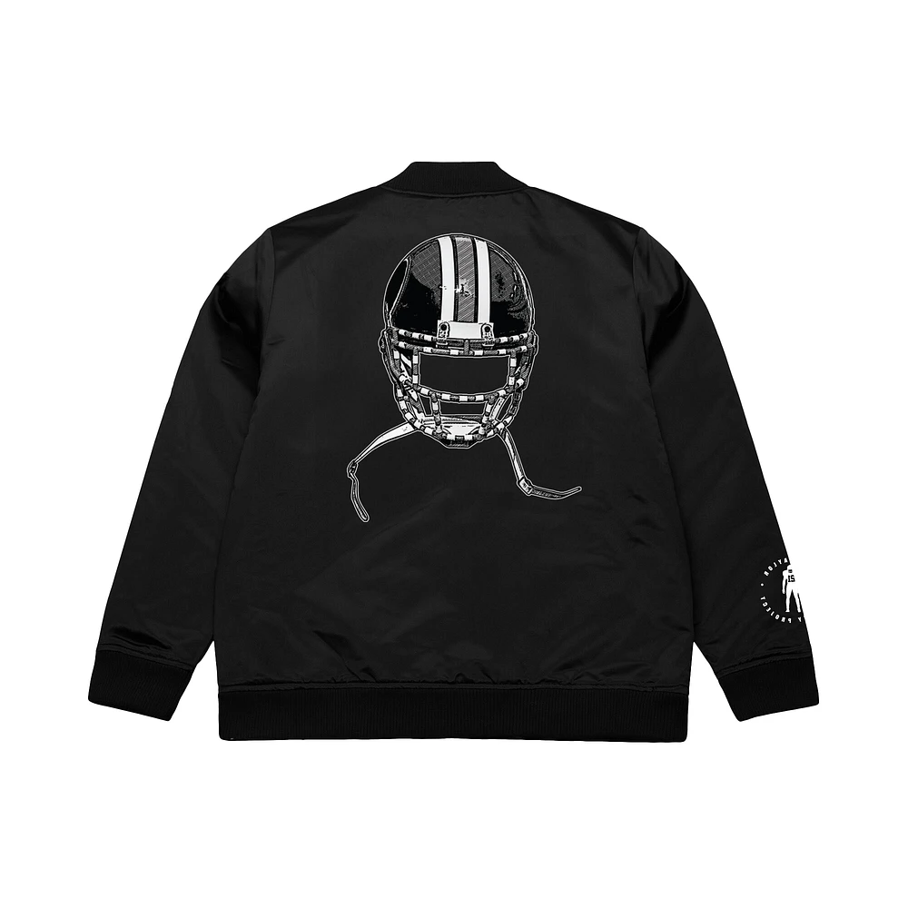 Veste aviateur entièrement zippée pour homme Mitchell & Ness Sean Taylor avec nom et numéro Washington Commanders noir