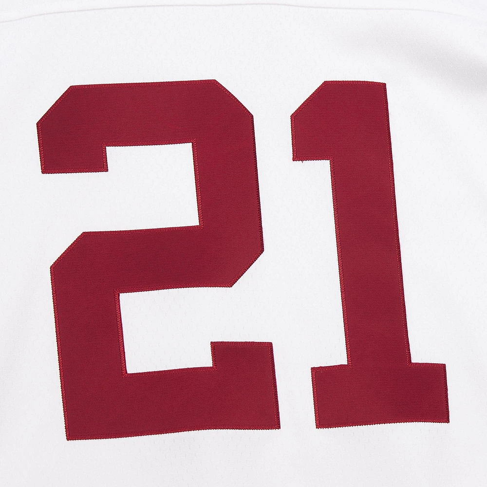 Sweat à capuche pour homme Mitchell & Ness Sean Taylor White Washington Commanders Player Name Number Legacy Jersey
